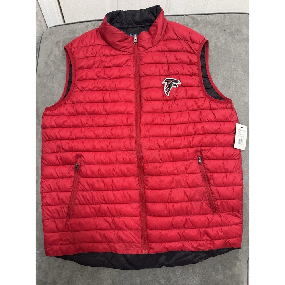 Atlanta Falcons Mens Vest Jacket Size XL Red NFL Football New